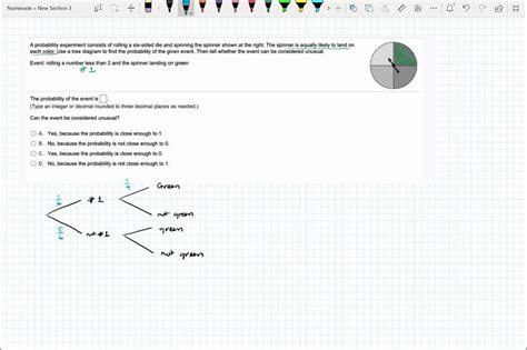 SOLVED: Aprobability experiment consists of rolling four-sided die and ...