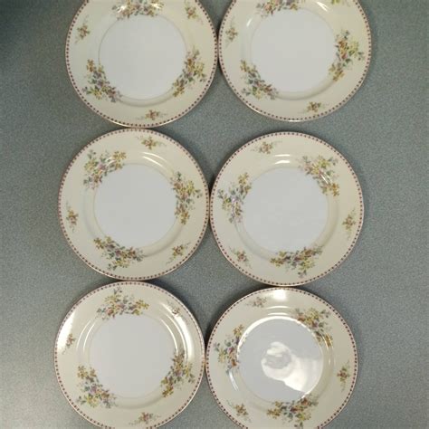 Meito China Salad Plates Dishes Made In Japan Vintage Hand Painted Etsy