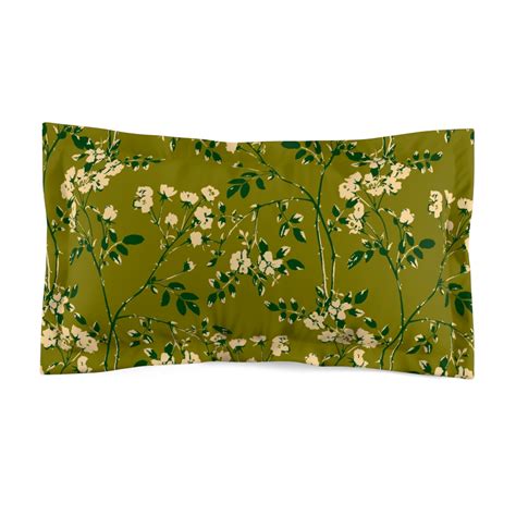 Green And White Christmas Snowflakes Design Pillowcase The Decor Mart