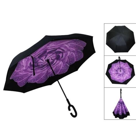 Parapluie Inverse Invers Canne Automatique Grande Taille Etanche Anti