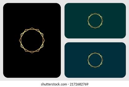 Gold Circle Logo Design Template Stock Vector (Royalty Free) 2172682769 ...