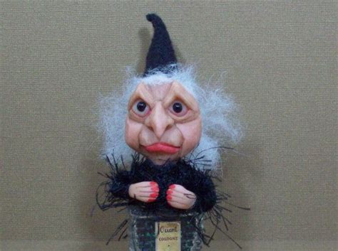 Halloween Witch Doll Grumpy Hag Halloween Folk Art Halloween Etsy