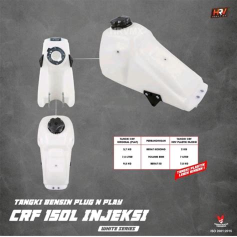 Jual Tangki Bensin HRV Plastik CRF 150L Tanki Custom Honda CRF 150 L