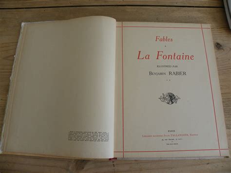 Livre Ancien Fables De La Fontaine Illustr Es Par Benjamin Rabier Ebay