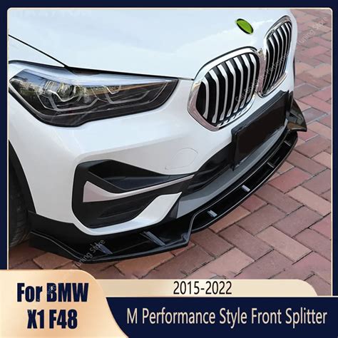 M Performance Style Front Bumper Splitter Lip Spoiler Diffuser For Bmw