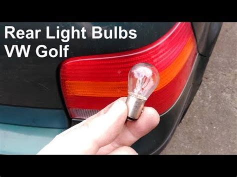 How To Replace The Rear Light Bulbs On A Your Volkswagen Golf YouTube