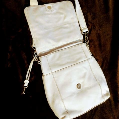 Fossil Bags Fossil White Leather Crossbody Poshmark