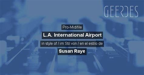 Pro-Midifile: 'L.A. International Airport' in style of 'Susan Raye' in ...