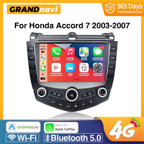 รถยนต์วิทยุ Android 2 Din ขนาด9นิ้วสำหรับ Honda Accord 7 2003 2004 2005