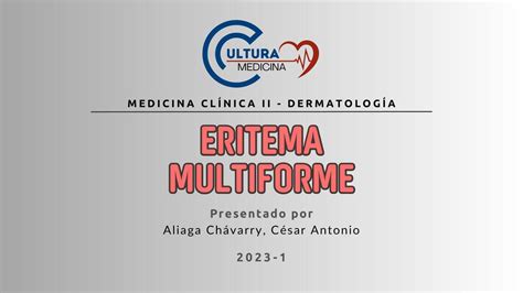 Eritema Multiforme César Antonio Aliaga Chávarry cultura medicina