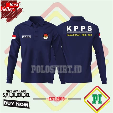 Jual Poloshirt Kaos Kerah Panjang Kpps And Pps Kaos Polo Pps Free Nama