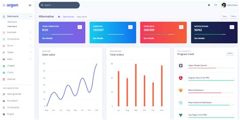 Github Admin Dashboards Argon Dashboard Pro Argon Dashboard Pro