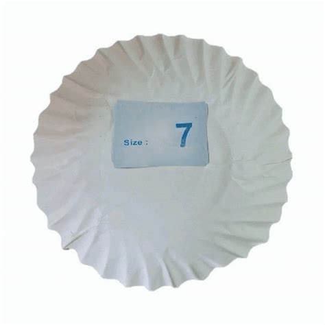 7 Inch White Round Paper Plate At Rs 3 Piece In Paravai ID 2853305471988