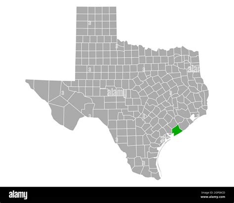 Map Of Matagorda In Texas Stock Photo Alamy