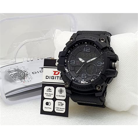 Jual Jam Tangan Pria Digitec Dual Time Digital Analog Strap Rubber