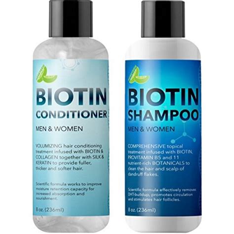 Biotin Shampoo And Conditioner Hair Loss Treatment For Thinning