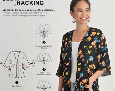 Simplicity S8887 Sewing Pattern Misses Kimono Top With Options For