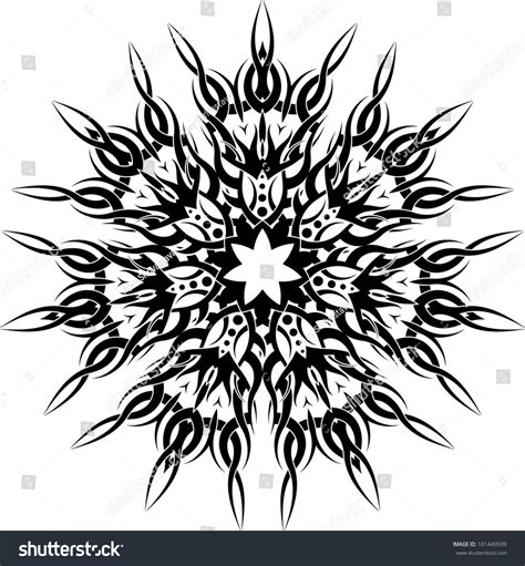 Tattoo Design Circular Stock Illustration 101449939 - Shutterstock