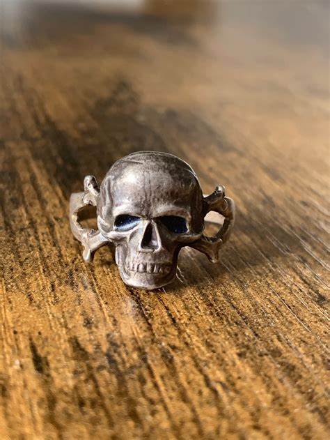 Memento Mori Sterling Silver Gothic Ring Etsy