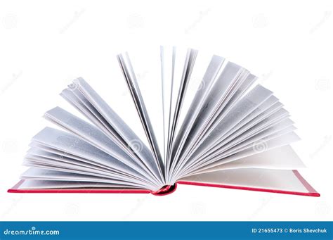 Abra O Livro No Fundo Branco Imagem De Stock Imagem De Id Ia Branco