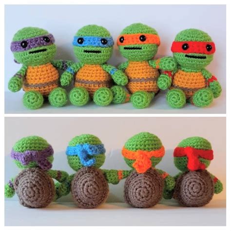 5 Teenage Mutant Ninja Turtles Crochet Tmnt Safety Eyes T Tmnt