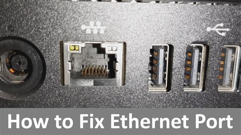 How To Repair Fix A Damaged Ethernet Port Youtube