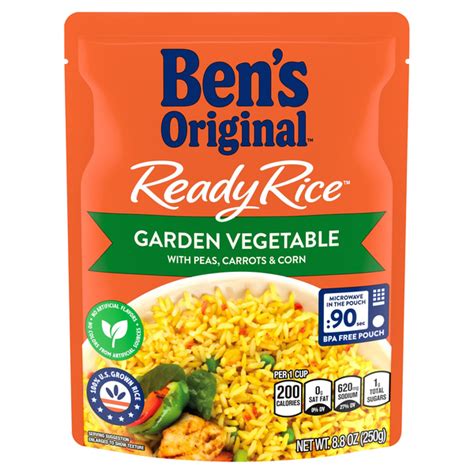 Save On Ben S Original Second Ready Rice Garden Vegetable W Peas