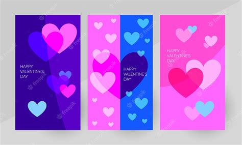 Premium Vector Happy Valentines Day Vector Banner Social Media