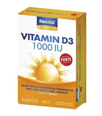 VITAR Vitamin D3 Forte 1000 IU Tbl 90 Skladem BENU Cz