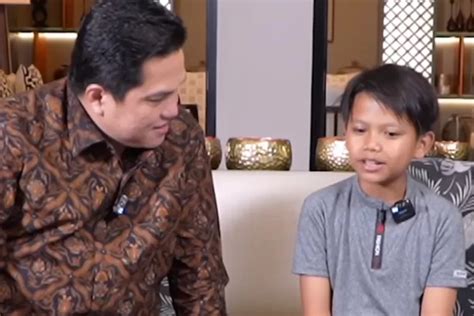 Erick Thohir Kepincut Suara Farel Prayoga Usai Bikin Ambyar Istana