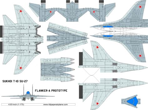 4D paper airplane - Model Kit, Paper Airplane Template