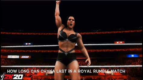 WWE 2K20 How Long Can Chyna Last In The Royal Rumble Challenge YouTube