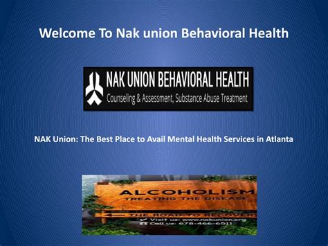 Drug rehab centers atlanta, mental health services atlanta by Nak union ...