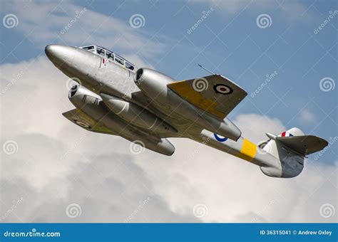 Gloster Meteor Vintage Jet Stock Image Image Of Royal 36315041