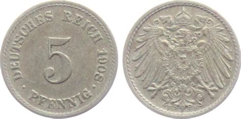 Kaiserreich F Pfennig Gro Er Adler Vz Ma Shops