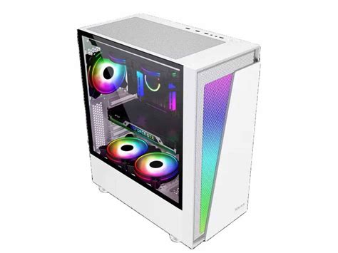 SAMA 3705 WHITE PC CASE ATX WITH ARGB STRIPE - CASES - Cartridge World ...