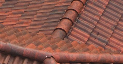 Synthetic Spanish Roof Tiles Composite Faux Barrel Tile Roofing