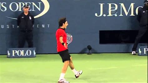 Roger Federer Vs Novak Djokovic Us Open 2009 Best Shot Ever Youtube