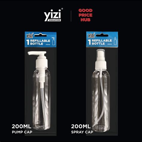 YIZI Transparent Plastic Travel Bottles In 10ml 30ml 50ml 75ml