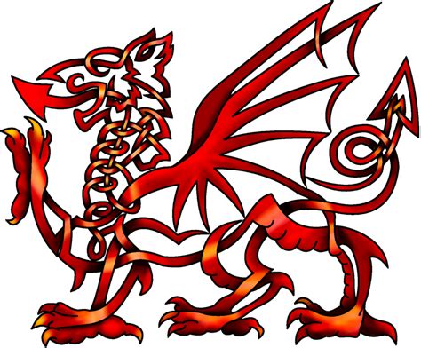 Celtic Knot Welsh Dragon By Knotyourworld On Deviantart Welsh Tattoo