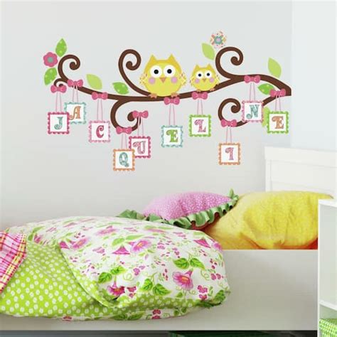 Roommates Happi Scroll Tree Letter Branch Giant Peel And Stick Decal