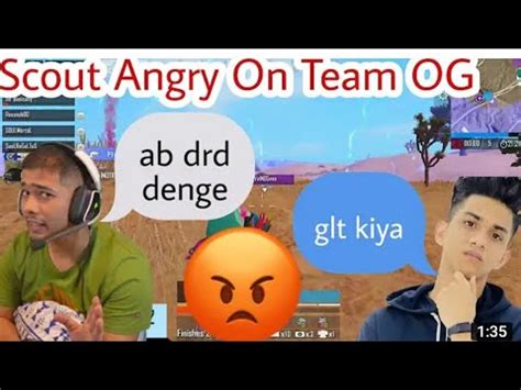 Scout Regaltos Angry On OG Team YouTube