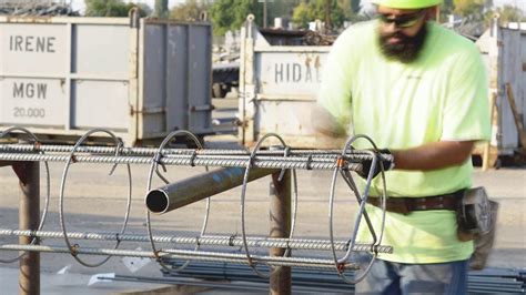 How To Tie Rebar Cages Metal Partners International Youtube