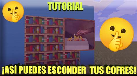 Tutorial Escondite Para Tus Cofres En Minecraft Youtube