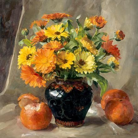 Marigolds With Oranges Mill House Fine Art Publishers Of Anne