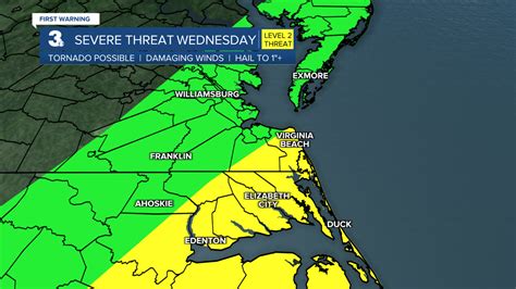 Patricks First Warning Forecast Severe Storms Possible As Cold Front