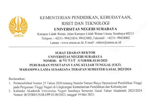 Mahasiswa Tahap Akhir Unesa Simak Jadwal Dan Tahapan Penentuan