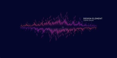 Equalizador De La Onda Ac Stica Ejemplo Del Vector En Fondo Oscuro