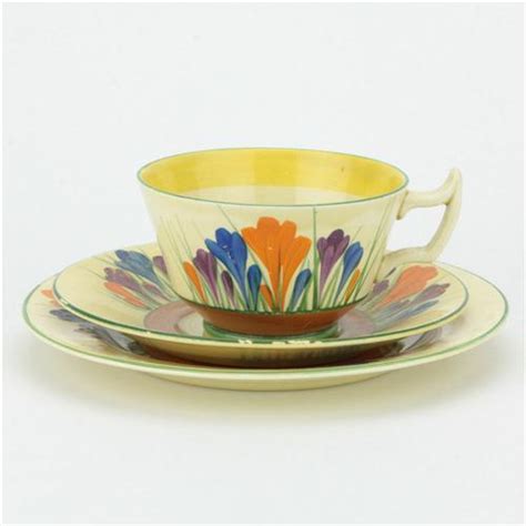 Lot Clarice Cliff Bizarre Crocus Trio