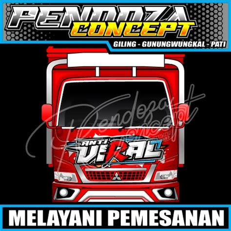 Jual Stiker Decal Kabin Depan Truk Canter Giga Dutro Anti Viral